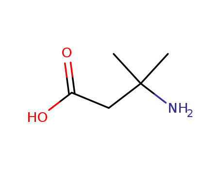 Molecular Structure of 625-05-8 (3-Amino-3-methyl-butyricacid)