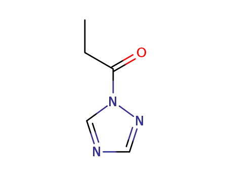 Molecular Structure of 68228-45-5 (1H-1,2,4-Triazole, 1-(1-oxopropyl)-)