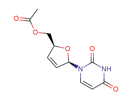 ((2S,5R)-5-(2,4-Dioxo-3,4-dihydropyrimidin-1(2H)-yl)-2,5-dihydrofuran-2-yl)methyl acetate