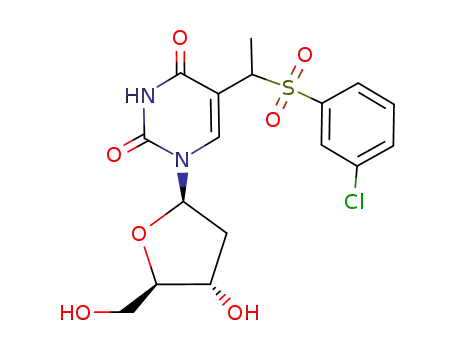 5-<1-(3-chlorophenylsulphonyl)ethyl>-2'-deoxyuridine