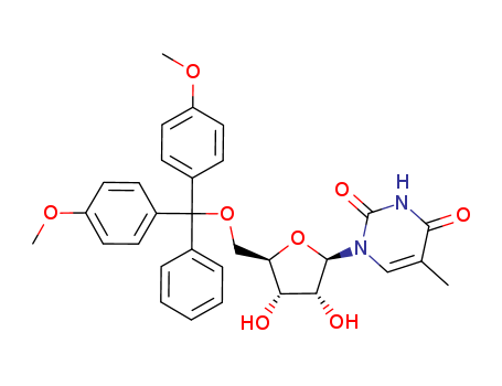 Uridine, 5'-O-[bis(4-methoxyphenyl)phenylmethyl]-5-methyl-(138239-62-0)