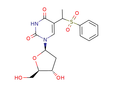 2'-deoxy-5-(1-phenylsulphonylethyl)uridine