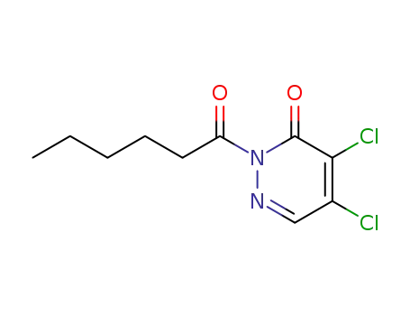 3(2H)-Pyridazinone, 4,5-dichloro-2-(1-oxohexyl)-