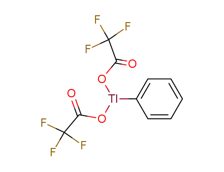 Molecular Structure of 23586-54-1 (phenylthalium(III) di(trifluoroacetate))