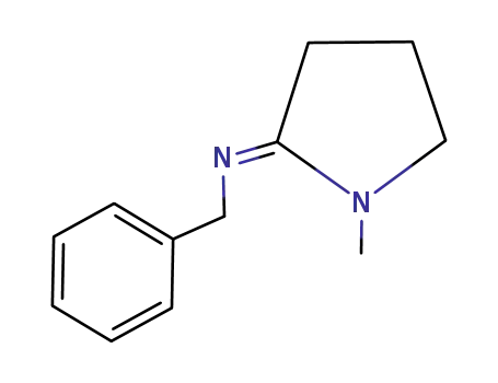 Molecular Structure of 32263-20-0 (Benzyl-[1-methyl-pyrrolidin-(2Z)-ylidene]-amine)