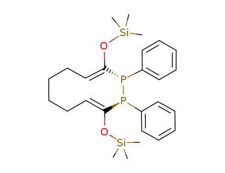Molecular Structure of 90682-77-2 (1,2-Diphosphecin,
1,2,5,6,7,8-hexahydro-1,2-diphenyl-3,10-bis[(trimethylsilyl)oxy]-, (E,E)-)