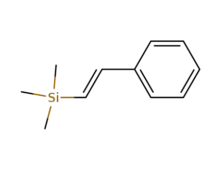 Molecular Structure of 19372-00-0 (trimethyl-[(E)-2-phenylethenyl]silane)