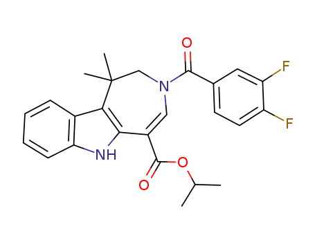 3-(3,4-Difluorobenzoyl)-1,2,3,6-tetrahydro-1,1-dimethylazepino[4,5-b]indole-5-carboxylic acid 1-methylethyl ester