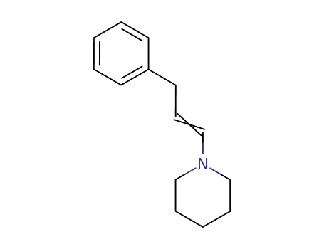 Molecular Structure of 77084-89-0 (Piperidine, 1-(3-phenyl-1-propenyl)-)