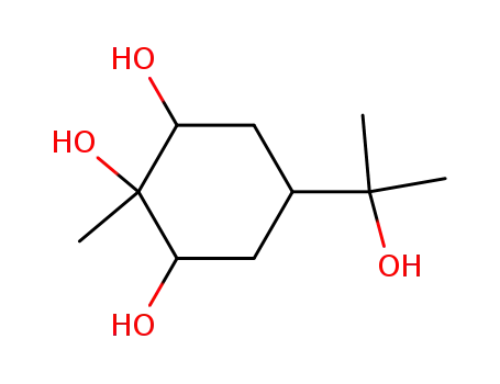 Molecular Structure of 38223-90-4 (<i>p</i>-menthane-1,2,6,8-tetraol)