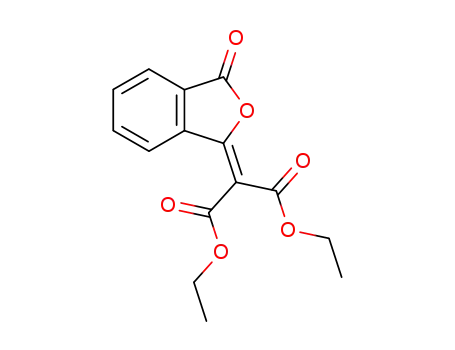Molecular Structure of 897-38-1 (1,3-Dihydro-3-oxo-2-isobenzofuranylidenmalonsaeurediethylester)