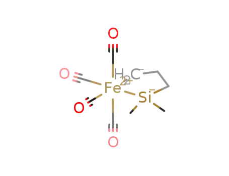 Molecular Structure of 39114-08-4 (2,2,2,2-tetracarbonyl-1,1-dimethyl-1-sila-2-ferracyclopentane)