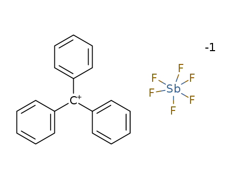 Molecular Structure of 437-18-3 (TRIPHENYLCARBENIUM HEXAFLUOROANTIMONATE)