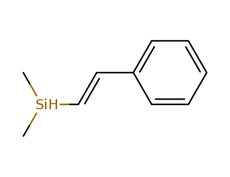 Molecular Structure of 119873-75-5 (Silane, dimethyl[(1E)-2-phenylethenyl]-)