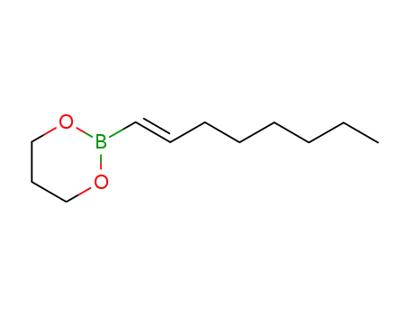 Molecular Structure of 86595-52-0 (1,3,2-Dioxaborinane, 2-(1E)-1-octenyl-)