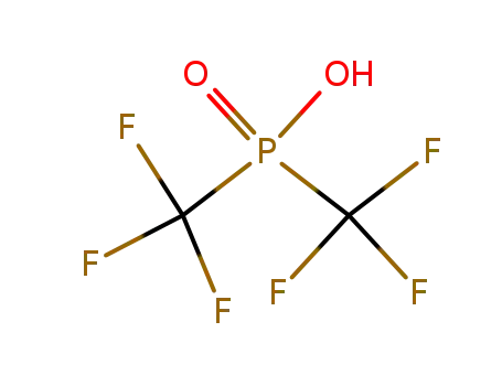 Molecular Structure of 422-94-6 (bis(trifluoromethyl)phosphinic acid)