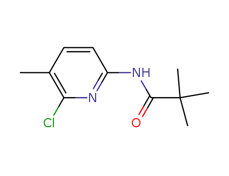 Molecular Structure of 936727-56-9 (N-(6-chloro-5-methyl-pyridin-2-yl)-2,2-dimethyl-propionamide)