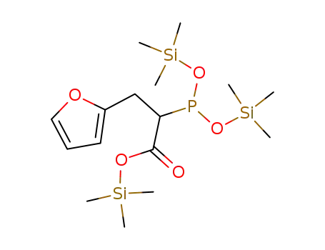 Molecular Structure of 333361-87-8 (bis(trimethylsilyl) [2-(2-furyl)-1-(trimethylsilyloxycarbonyl)ethyl]phosphonite)