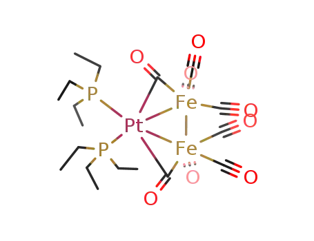 Fe<sub>2</sub>Pt(CO)8(P(C<sub>2</sub>H<sub>5</sub>)3)2