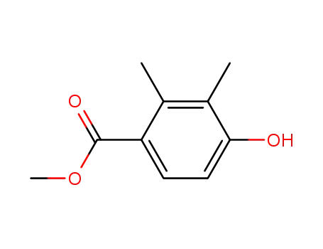 Molecular Structure of 5628-56-8 (Methyl 4-Hydroxy-2,3-diMethylbenzoate)