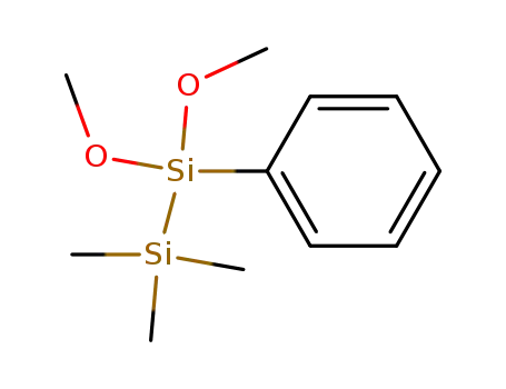 Molecular Structure of 40633-36-1 (1,1-dimethoxy-1-phenyl-2,2,2-trimethyldisilane)