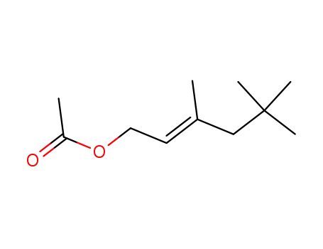 Molecular Structure of 26755-70-4 (3,5,5-trimethylhex-2-enyl acetate)