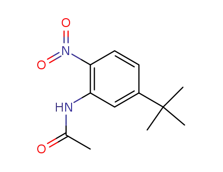 Molecular Structure of 6933-55-7 (N-{5-tert-butyl-2-nitrophenyl}acetamide)