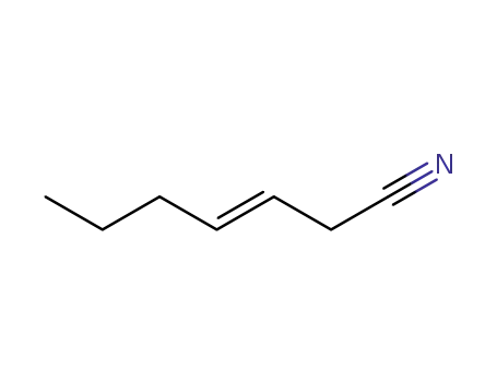 Molecular Structure of 100596-91-6 (3-Heptenenitrile, (E)-)