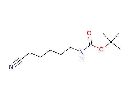 Molecular Structure of 118110-05-7 (Carbamic acid, (5-cyanopentyl)-, 1,1-dimethylethyl ester (9CI))