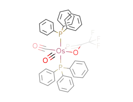 Molecular Structure of 103932-33-8 (Os{PCO(CF<sub>3</sub>)}(CO)2(P(C<sub>6</sub>H<sub>5</sub>)3)2)