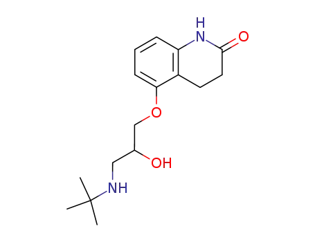 Molecular Structure of 51781-06-7 (5-[3-(tert-Butylamino)-2-hydroxypropoxy]-3,4-dihydro-1H-quinolin-2-one)