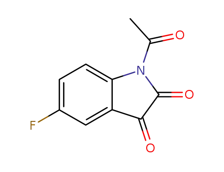 Molecular Structure of 715-88-8 (1-acetyl-5-fluoro-1H-indole-2,3-dione)