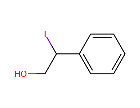 Benzeneethanol, b-iodo-