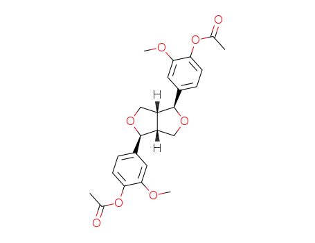 Molecular Structure of 83114-70-9 (Pinoresinol, Di-Acetate)