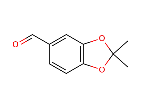 Molecular Structure of 63124-55-0 (1,3-Benzodioxole-5-carboxaldehyde, 2,2-dimethyl-)