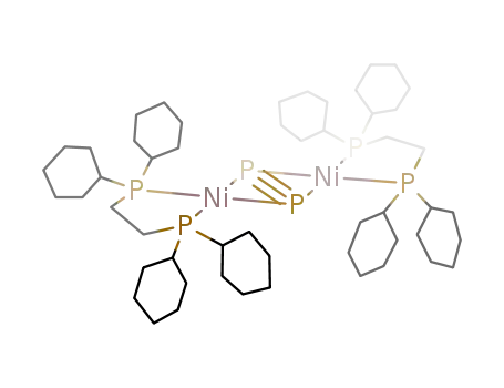 Molecular Structure of 96555-95-2 (((C<sub>6</sub>H<sub>11</sub>)2PCH<sub>2</sub>CH<sub>2</sub>P(C<sub>6</sub>H<sub>11</sub>)2Ni)2P<sub>2</sub>)