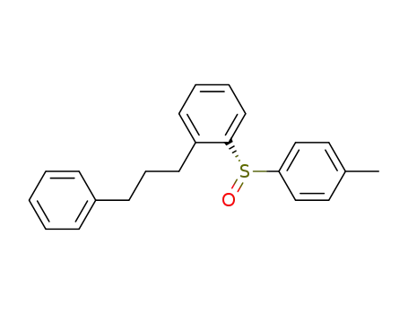 Molecular Structure of 835626-65-8 (Benzene, 1-[(S)-(4-methylphenyl)sulfinyl]-2-(3-phenylpropyl)-)