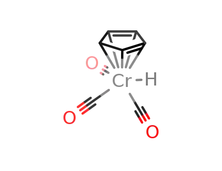 Molecular Structure of 36495-37-1 (cyclopentadienylchromiumtricarbonyl hydride)