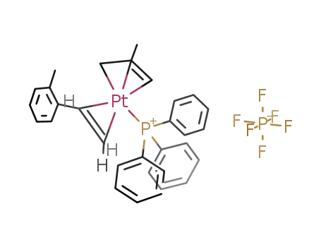 {(η3-CH2CMeCH2)Pt(PPh3)(CH2=CH-C6H4-o-Me)}PF6
