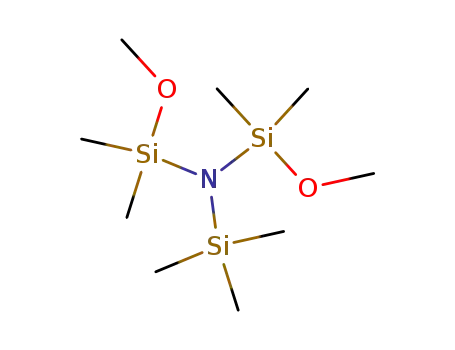 Molecular Structure of 18790-12-0 (Silanamine, N,N-bis(methoxydimethylsilyl)-1,1,1-trimethyl-)