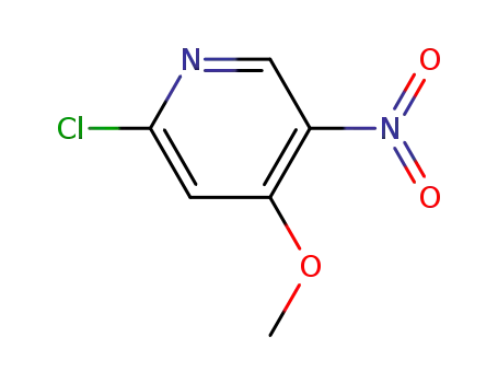 Molecular Structure of 607373-83-1 (2-Chloro-4-methoxy-5-nitropyridine)