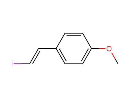 Molecular Structure of 136618-41-2 (E-2'-p-methoxystyryl iodide)