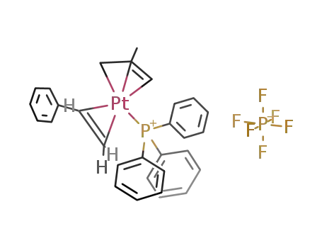 {(η3-CH2CMeCH2)Pt(PPh3)(CH2=CHPh)}PF6