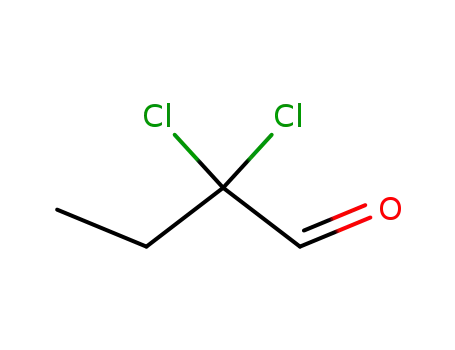 Molecular Structure of 23454-01-5 (Butanal, 2,2-dichloro-)