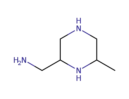 Molecular Structure of 1122585-40-3 (2-aminomethyl-6-methylpiperazine)