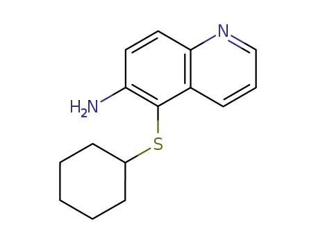 5-cyclohexylthio-6-quinolylamine