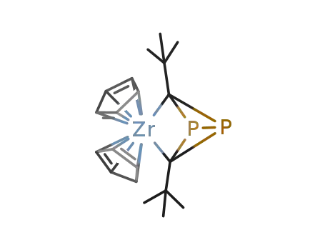 Molecular Structure of 109613-89-0 (zirconocene 1,3-diphosphabicyclo[1.1.0]butane)