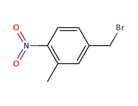 Molecular Structure of 141281-38-1 (3-METHYL-4-NITROBENZYL BROMIDE  97)