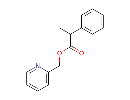 Molecular Structure of 346608-06-8 (Benzeneacetic acid, a-methyl-, 2-pyridinylmethyl ester)