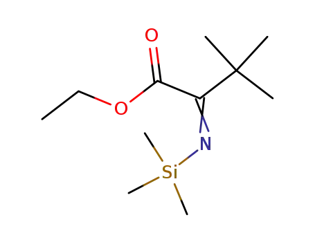 3,3-Dimethyl-2-[(Z)-trimethylsilanyl-imino]-butyric acid ethyl ester
